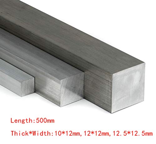 Wzwwjs Cuadrado de Aluminio Barra Maciza de Bar, Buena procesabilidad, Largo: 500 mm, Grueso * Anchura: 12 mm * 10, 12 * 12 mm, 12,5 mm 12,5 *,Thick * Width:12.5 * 12.5mm Wzwwjs Cuadrado de Aluminio Barra Maciza de Bar, Buena procesabilidad, Largo: 500 mm, Grueso * Anchura: 12 mm * 10, 12 * 12 mm, 12,5 mm 12,5 *,Thick * Width:12.5 * 12.5mm