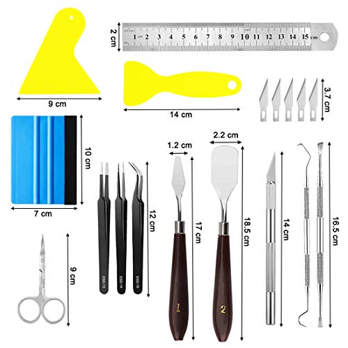 X SIM FITNESSX Juego de 13 herramientas de manualidades para deshierba, herramientas básicas de vinilo para deshierba, silueta, HTV, cameos, letras, incluye pinzas de tijera, espátula raspadora X SIM FITNESSX Juego de 13 herramientas de manualidades para deshierba, herramientas básicas de vinilo para deshierba, silueta, HTV, cameos, letras, incluye pinzas de tijera, espátula raspadora