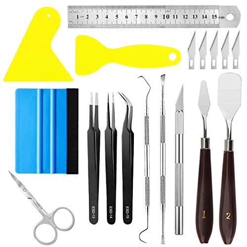 X SIM FITNESSX Juego de 13 herramientas de manualidades para deshierba, herramientas básicas de vinilo para deshierba, silueta, HTV, cameos, letras, incluye pinzas de tijera, espátula raspadora X SIM FITNESSX Juego de 13 herramientas de manualidades para deshierba, herramientas básicas de vinilo para deshierba, silueta, HTV, cameos, letras, incluye pinzas de tijera, espátula raspadora