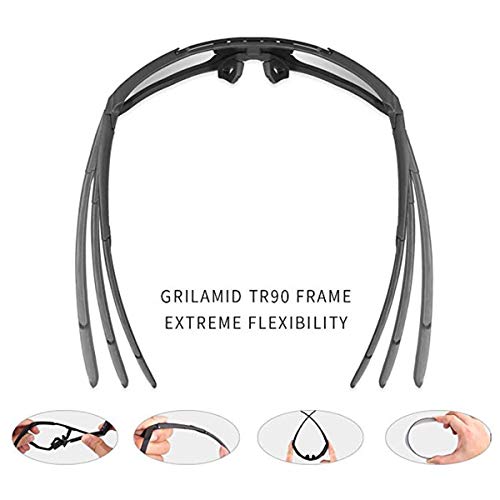 X-TIGER Gafas Ciclismo CE Certificación Polarizadas con 3 Lentes Intercambiables UV 400 Gafas,Corriendo,Moto MTB Bicicleta Montaña,Camping y Actividades al Aire Libre para Hombres y Mujeres TR-90 X-TIGER Gafas Ciclismo CE Certificación Polarizadas con 3 Lentes Intercambiables UV 400 Gafas,Corriendo,Moto MTB Bicicleta Montaña,Camping y Actividades al Aire Libre para Hombres y Mujeres TR-90