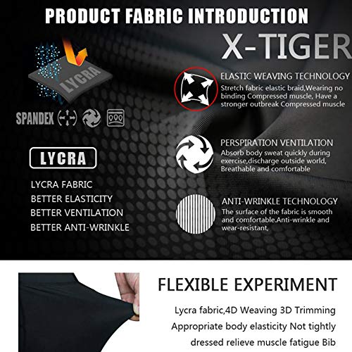 X-TIGER Hombres Ropa Interior de Bicicleta con 5D Gel Acolchado MTB Boxer Ciclismo Pantalones Cortos