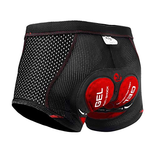 X-TIGER Hombres Ropa Interior de Bicicleta con 5D Gel Acolchado MTB Boxer Ciclismo Pantalones Cortos X-TIGER Hombres Ropa Interior de Bicicleta con 5D Gel Acolchado MTB Boxer Ciclismo Pantalones Cortos
