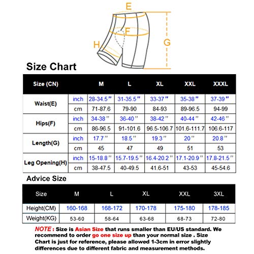 X-TIGER Hombres Ropa Interior de Bicicleta con 5D Gel Acolchado MTB Ciclismo Pantalones Cortos-Negro (Negro Pantalones Cortos, XL) X-TIGER Hombres Ropa Interior de Bicicleta con 5D Gel Acolchado MTB Ciclismo Pantalones Cortos-Negro (Negro Pantalones Cortos, XL)