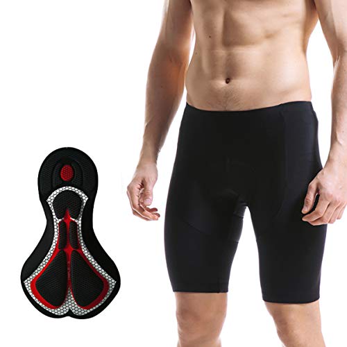 X-TIGER Hombres Ropa Interior de Bicicleta con 5D Gel Acolchado MTB Ciclismo Pantalones Cortos-Negro (Negro Pantalones Cortos, XL) X-TIGER Hombres Ropa Interior de Bicicleta con 5D Gel Acolchado MTB Ciclismo Pantalones Cortos-Negro (Negro Pantalones Cortos, XL)