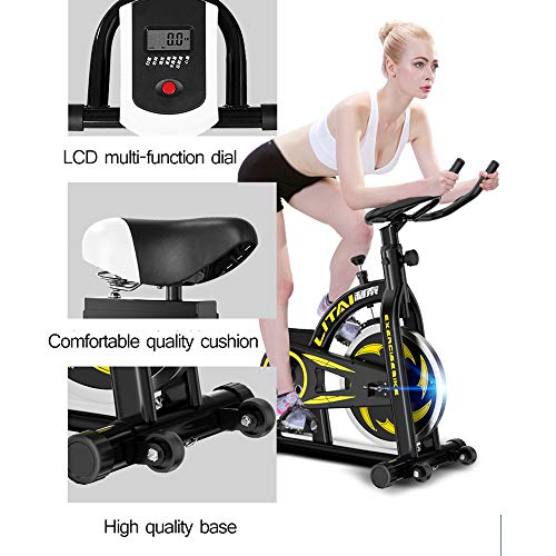 Xb Bicicleta De Ejercicio para Ciclismo Indoor, Bicicleta De Spinning, Sensores De Ritmo Cardíaco, Asiento Ajustable