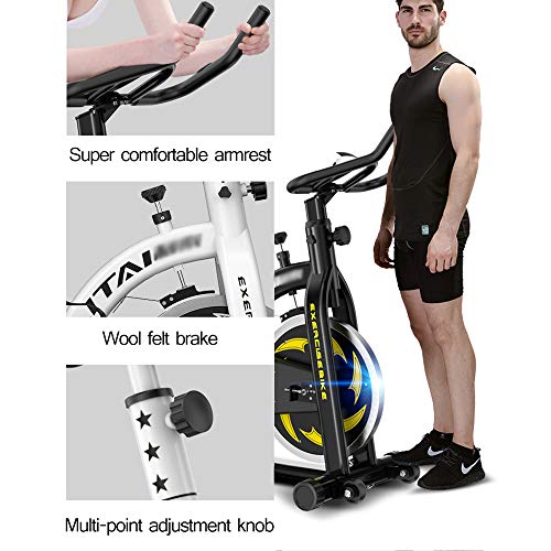 Xb Bicicleta De Ejercicio para Ciclismo Indoor, Bicicleta De Spinning, Sensores De Ritmo Cardíaco, Asiento Ajustable