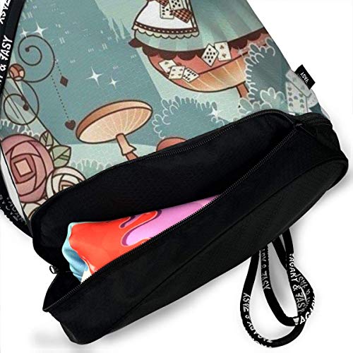 XCNGG Mochila con cordón Elegante Alice Mochila Ligera Mochila Deportiva Paquete de Gimnasio XCNGG Mochila con cordón Elegante Alice Mochila Ligera Mochila Deportiva Paquete de Gimnasio