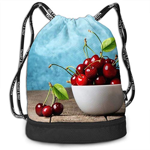 XCNGG Mochila del Lazo, Cereza del Cuenco en el Bolso de la Mochila del Paquete del Gimnasio del Viaje del Deporte de la impresión de Madera XCNGG Mochila del Lazo, Cereza del Cuenco en el Bolso de la Mochila del Paquete del Gimnasio del Viaje del Deporte de la impresión de Madera