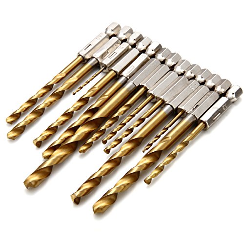 XCSOURCE® Set 13pzas Broca Taladro Recubierto Cobalto Titanio HSS Mango Hexagonal Cambio Rápido BI019 XCSOURCE® Set 13pzas Broca Taladro Recubierto Cobalto Titanio HSS Mango Hexagonal Cambio Rápido BI019
