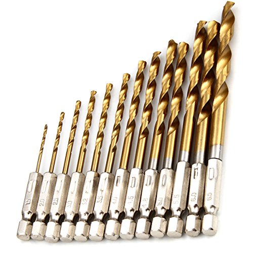 XCSOURCE® Set 13pzas Broca Taladro Recubierto Cobalto Titanio HSS Mango Hexagonal Cambio Rápido BI019 XCSOURCE® Set 13pzas Broca Taladro Recubierto Cobalto Titanio HSS Mango Hexagonal Cambio Rápido BI019