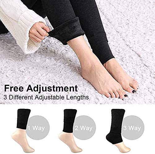 XDDIAS Pack de 2 Leggings para Mujer, Cálido Invierno Terciopelo Elástico Leggings, Térmico Grueso Forro Terciopelo Forrado Pantalones para Niña Mujer, Negro y Gris XDDIAS Pack de 2 Leggings para Mujer, Cálido Invierno Terciopelo Elástico Leggings, Térmico Grueso Forro Terciopelo Forrado Pantalones para Niña Mujer, Negro y Gris