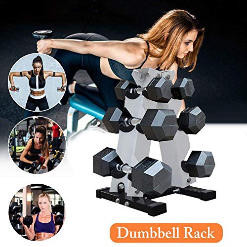 XDJ Estante con Mancuernas, Un Cuadro Almacenamiento De Pesas, Soporte Metal Acero, Entrenamiento En Casa, Soporte De Almacenamiento, Gimnasio Casero Cada Día De Entrenamiento, 4 Capas