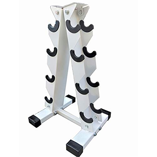 XDJ Estante con Mancuernas, Un Cuadro Almacenamiento De Pesas, Soporte Metal Acero, Entrenamiento En Casa, Soporte De Almacenamiento, Gimnasio Casero Cada Día De Entrenamiento, 4 Capas