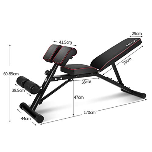 XDXDO Sit Abdominal Dumbbell Bench Inicio Banco Banco de Entrenamiento con Mancuernas Unisex Interior Silla Sit-Up Junta Multifuncional Formación Benc