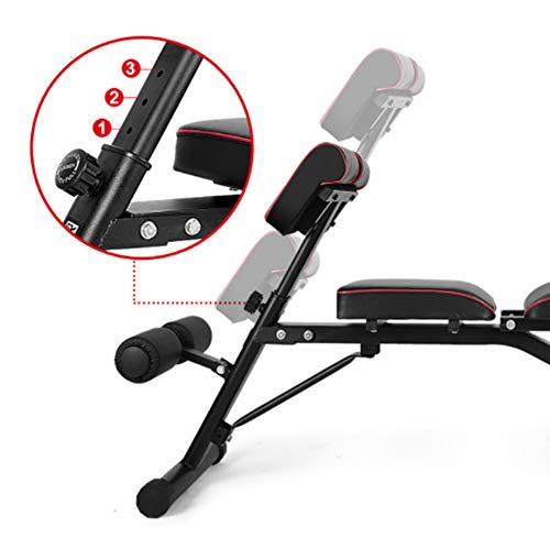 XDXDO Sit Abdominal Dumbbell Bench Inicio Banco Banco de Entrenamiento con Mancuernas Unisex Interior Silla Sit-Up Junta Multifuncional Formación Benc