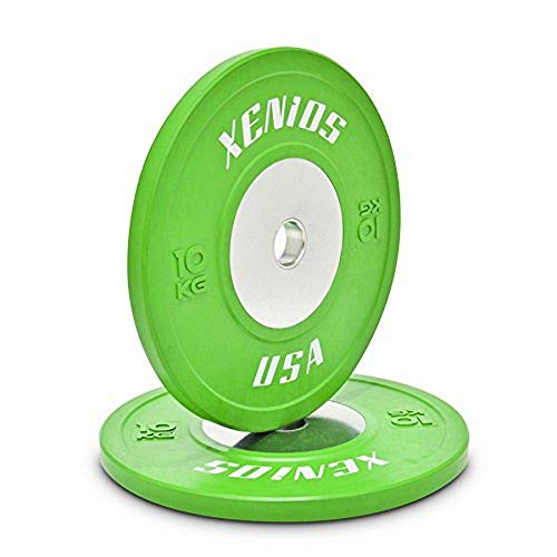 Xenios USA PSBPCRBPL10 Disco Halterofilia - - Competition Bumper Plate