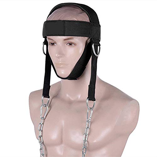 XHXseller Sports - Cinturón para el cuello de la cabeza de la fuerza, ejercicio de musculación y fitness, para mejorar la fuerza muscular