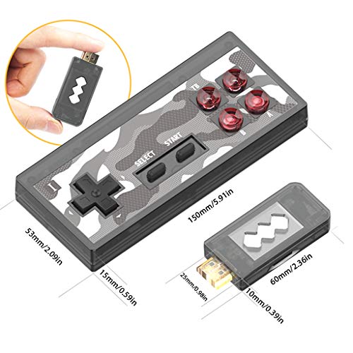 Xiangrun Consolas de Juegos portátiles, Mini Consolas de Juegos clásicas Consola de Juegos inalámbrica Doble Y2 HD 8-Bi-t USB Mini Consola de Juegos inalámbrica H-d-m-i Regalos para Hombres