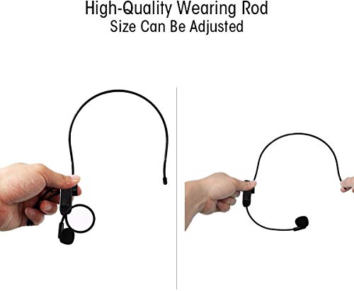 XIAOKOA 2.4G micrófono inalámbrico, la transmisión inalámbrica estable 40m,auriculares y de mano 2 en 1,para el amplificador de voz, altavoces XIAOKOA 2.4G micrófono inalámbrico, la transmisión inalámbrica estable 40m,auriculares y de mano 2 en 1,para el amplificador de voz, altavoces