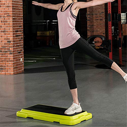 XIAOLULU-Sports Steps de Aerobic Gym Aerobic Step 108cm Longitud Antideslizante Gym Stepper Board Fitness Exercise Board Equipo de Entrenamiento de Gimnasio en casa (Color : Verde, tamaño : 108cm)