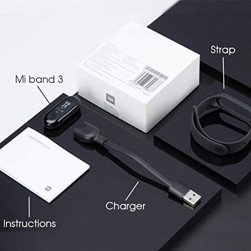 Xiaomi Band 4 Fitness Tracker 0.95 Pulgadas Color AMOLED Pantalla Monitor de Ritmo Cardíaco 50M Rastreador de Actividad Resistente al Agua Pulsera Inteligente 2019 Negro, e-Commerce, 21.6 mm