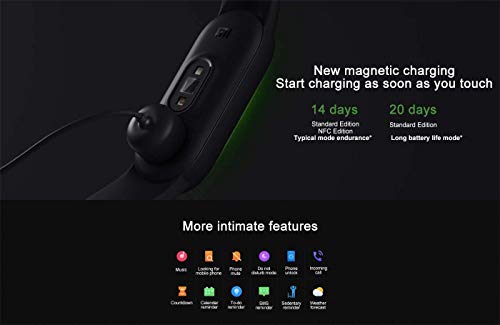 Xiaomi Band 5 - inteligente, 11 modos de deporte, pulsera de ejercicios, monitor de frecuencia cardíaca, monitor de sueño Xiaomi Band 5 - inteligente, 11 modos de deporte, pulsera de ejercicios, monitor de frecuencia cardíaca, monitor de sueño