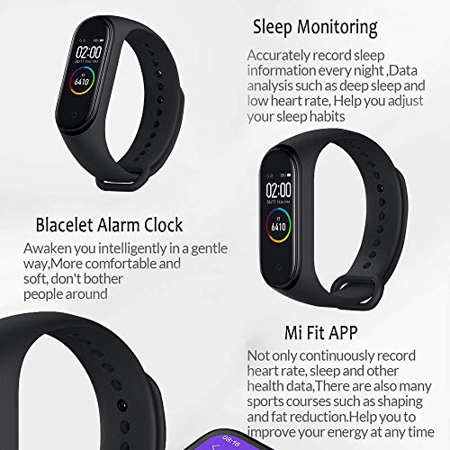 Xiaomi Pulsera inteligente Bluetooth con monitor de frecuencia cardíaca Negro