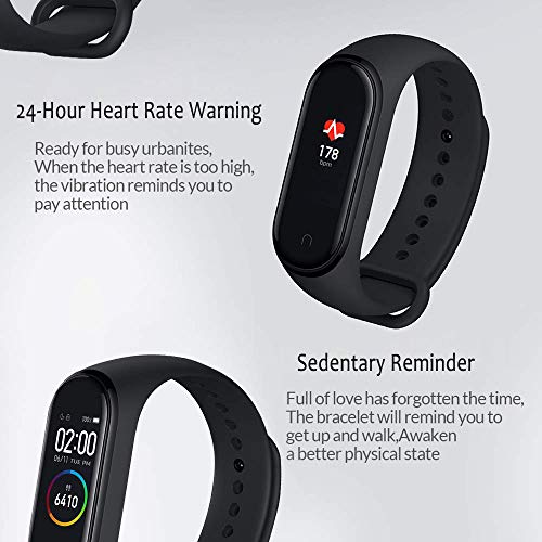 Xiaomi Pulsera inteligente Bluetooth con monitor de frecuencia cardíaca Negro