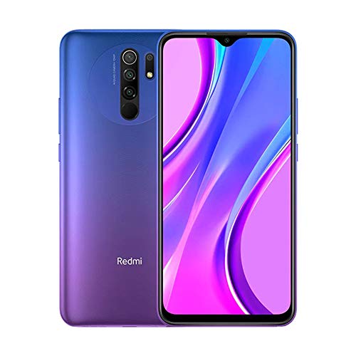 Xiaomi Redmi 9 Smartphone 4Gb Ram 64Gb Rom Teléfono Móvil,6.53" Pantalla Dot Drop Completa Helio G80 Procesador,Dual sim Type-C,Cámara Cuádruple(13Mp+8Mp+5Mp+2Mp) Versión Global(Púrpura)