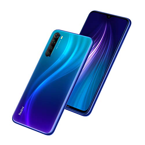 Xiaomi Redmi Note 8 - Smartphone de 6.3" FHD+ (Snapdragon 665 Octa Core, 4 GB RAM, 64 GB ROM, cámara trasera cuádruple de 48 MP, batería de 4000 mAh) Neptune Blue [UK Version]