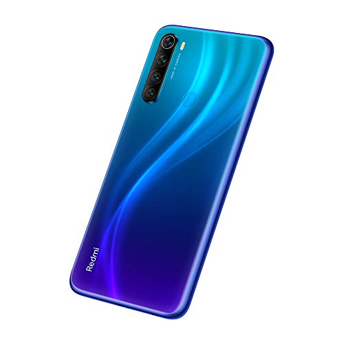 Xiaomi Redmi Note 8 - Smartphone de 6.3" FHD+ (Snapdragon 665 Octa Core, 4 GB RAM, 64 GB ROM, cámara trasera cuádruple de 48 MP, batería de 4000 mAh) Neptune Blue [UK Version]