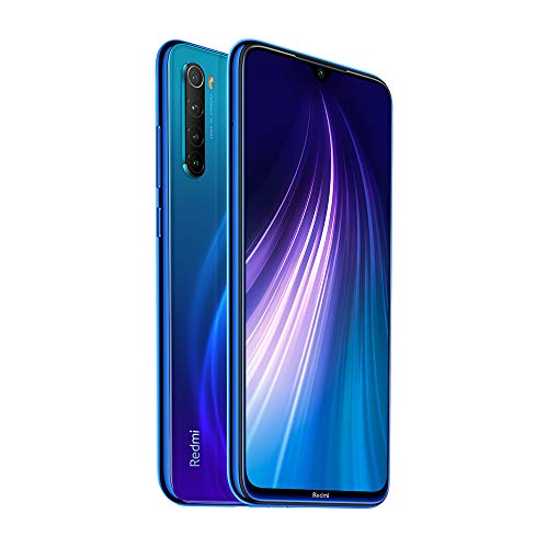 Xiaomi Redmi Note 8 - Smartphone de 6.3" FHD+ (Snapdragon 665 Octa Core, 4 GB RAM, 64 GB ROM, cámara trasera cuádruple de 48 MP, batería de 4000 mAh) Neptune Blue [UK Version]