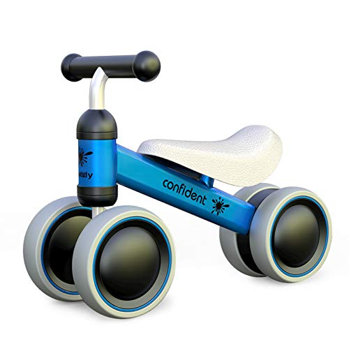 XIAPIA Bicicleta sin Pedales para Niños, Bicicleta Bebe 1 Año Bicicleta Equilibrio 1 Año Bicicleta Infantil sin Pedales de Forma Animal Lindo de Regalo Favorito del Niño (Azul)