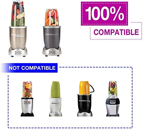 Xincheng Nutribullet Accesorios, Tazas de exprimidor para piezas de repuesto, NutriBullet 600w 900W 18OZ 24OZ 32OZ Tazas claras