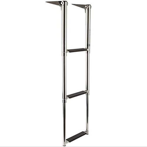 xingbailong Escalera telescópica plegable de acero inoxidable con 3 escalones xingbailong Escalera telescópica plegable de acero inoxidable con 3 escalones
