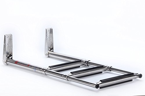 xingbailong Escalera telescópica plegable de acero inoxidable con 3 escalones xingbailong Escalera telescópica plegable de acero inoxidable con 3 escalones