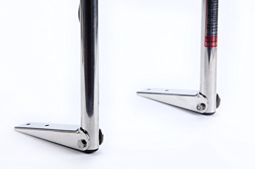 xingbailong Escalera telescópica plegable de acero inoxidable con 4 escalones xingbailong Escalera telescópica plegable de acero inoxidable con 4 escalones
