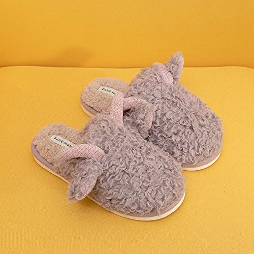 xinghui Pantuflas con Forro Polar,Zapatillas de casa,Zapatillas de algodón, Zapatillas cálidas y de Terciopelo, Zapatillas de algodón de azúcar-púrpura_40-41 xinghui Pantuflas con Forro Polar,Zapatillas de casa,Zapatillas de algodón, Zapatillas cálidas y de Terciopelo, Zapatillas de algodón de azúcar-púrpura_40-41