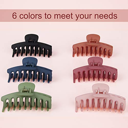 Xingsky Pinza Pelo,Pinzas Pelo Mujer,6 Piezas Pinzas para el Pelo,Clips Hebillas de Pelo Grandes de Plástico Pinza De Pelo Clips Pelo Para Mujer Pelo Accesorio