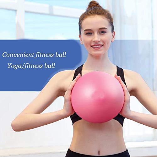 Xinlie Pelota Pilates Pequeña Pelota Fisioterapia Mini Pelota de Ejercicio 25cm Pilates Yoga Ejercicio Gimnasia Fitness Pilates Pelota Equilibrio A Prueba de Explosiones Ball (Rosa)