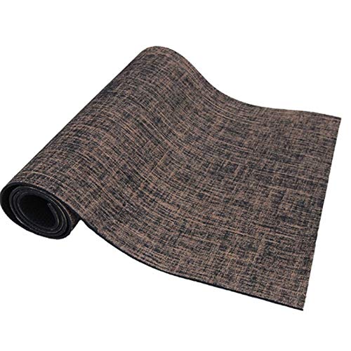 xintian Esterilla de yoga de yute antideslizante de PVC de 5 mm de grosor, material de lino, esterilla de yoga, esterilla de ejercicio, esterilla de yoga (color: marrón) xintian Esterilla de yoga de yute antideslizante de PVC de 5 mm de grosor, material de lino, esterilla de yoga, esterilla de ejercicio, esterilla de yoga (color: marrón)