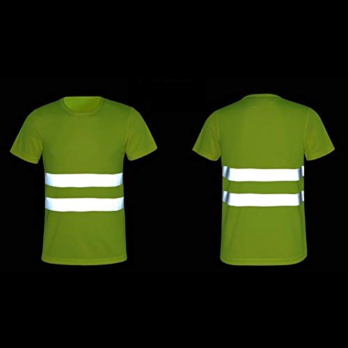 Xinvivion Camisas Reflectantes de Trabajo - Hombre Mujer Respirable Camisetas de Trabajo Alta Visibilidad Ligero Ropa de Seguridad