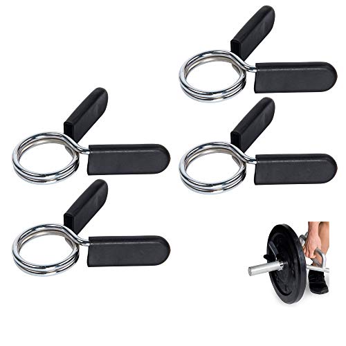Xkfgcm 4 Piezas Collares de Clip de Resorte Abrazaderas de Barra de 1 Pulgada Collares de Resorte Abrazaderas Collares de Bloqueo de Resorte con Barra Ordinaria Mancuernas para Levantamiento de Pesas Xkfgcm 4 Piezas Collares de Clip de Resorte Abrazaderas de Barra de 1 Pulgada Collares de Resorte Abrazaderas Collares de Bloqueo de Resorte con Barra Ordinaria Mancuernas para Levantamiento de Pesas