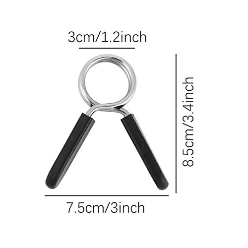 Xkfgcm 6 Piezas Collares de Clip de Resorte Abrazaderas de Barra de 30mm Collares de Resorte Abrazaderas Collares de Bloqueo de Resorte con Barra Ordinaria Mancuernas para Levantamiento de Pesas Xkfgcm 6 Piezas Collares de Clip de Resorte Abrazaderas de Barra de 30mm Collares de Resorte Abrazaderas Collares de Bloqueo de Resorte con Barra Ordinaria Mancuernas para Levantamiento de Pesas