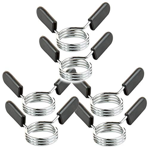 Xkfgcm 6 Piezas Collares de Clip de Resorte Abrazaderas de Barra de 30mm Collares de Resorte Abrazaderas Collares de Bloqueo de Resorte con Barra Ordinaria Mancuernas para Levantamiento de Pesas Xkfgcm 6 Piezas Collares de Clip de Resorte Abrazaderas de Barra de 30mm Collares de Resorte Abrazaderas Collares de Bloqueo de Resorte con Barra Ordinaria Mancuernas para Levantamiento de Pesas