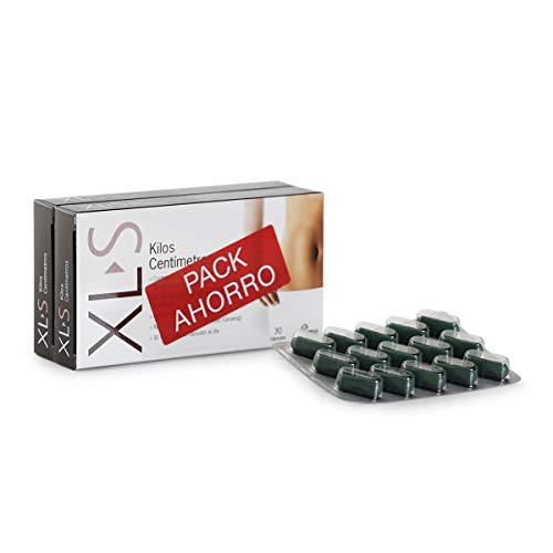XL-S Kilos Centímetros Captagrasas Adelgazante, Tratamiento para Perder Peso, Reductor de Apetito con Guaraná y Ginseng - Pack Duplo 2 x 30 Comprimidos, 1 Mes de Tratamiento XL-S Kilos Centímetros Captagrasas Adelgazante, Tratamiento para Perder Peso, Reductor de Apetito con Guaraná y Ginseng - Pack Duplo 2 x 30 Comprimidos, 1 Mes de Tratamiento
