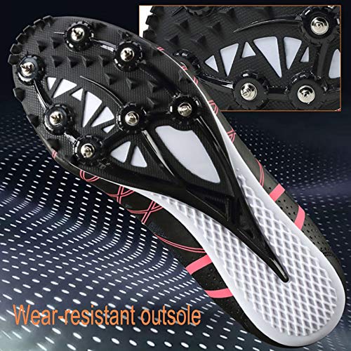 X/L Zapatos con Clavos de Pista Zapatillas de Atletismo de Atletismo para Mujer y Hombre Zapatillas de Atletismo para niños y niñas Zapatillas de Carreras con Clavos (Color : Orange, Size : 7.5 UK) X/L Zapatos con Clavos de Pista Zapatillas de Atletismo de Atletismo para Mujer y Hombre Zapatillas de Atletismo para niños y niñas Zapatillas de Carreras con Clavos (Color : Orange, Size : 7.5 UK)