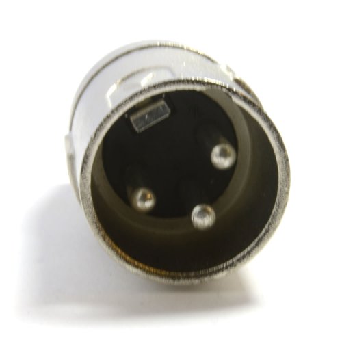 XLR Masculino Clavija 3 Pines a 6,35 mm Mono Conector Jack Clavija Audio Adaptador Oro Tip XLR Masculino Clavija 3 Pines a 6,35 mm Mono Conector Jack Clavija Audio Adaptador Oro Tip