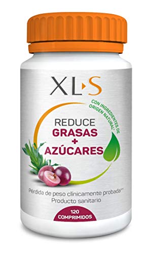 XLS Pierde Peso Plus | Reduce Grasas y Azúcares | Con ingredientes naturales que permiten disminuir la absorción de grasas y carbohidratos | Para adelgazar de forma saludable | 120 Uds