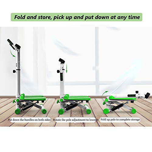 XM&LZ con Reposabrazos Altura Ajustable Stepper,Plegable Stair Stepper Subir Y Bajar,Mudo Máquinas De Fitness Step con Bandas De Resistencia Mancuerna Azul 39x32x96cm(15x12.6x38inch) XM&LZ con Reposabrazos Altura Ajustable Stepper,Plegable Stair Stepper Subir Y Bajar,Mudo Máquinas De Fitness Step con Bandas De Resistencia Mancuerna Azul 39x32x96cm(15x12.6x38inch)